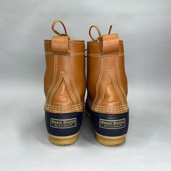 L.L. Bean 8” Original Bean Boots Women's Size 8 Brown Leather Waterproof Outdoor - Picture 5 of 10